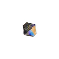 Preciosa Crystal Bicone Bead 4mm Black Diamond AB (10-Pcs)