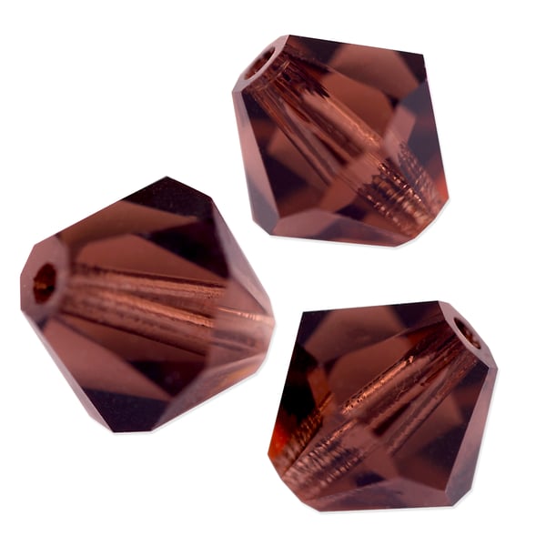 Preciosa Crystal Bicone Bead 4mm Light Burgundy (10-Pcs)