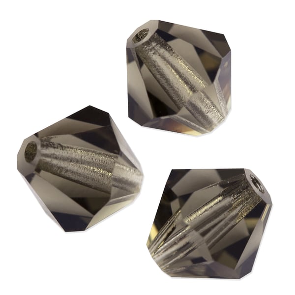 Preciosa Crystal Bicone Bead 6mm Black Diamond (10-Pcs)