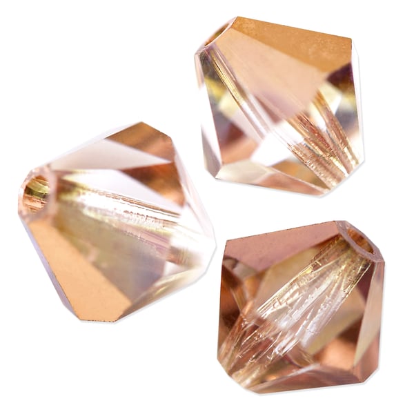 Preciosa Crystal Bicone Bead 6mm Capri Gold (10-Pcs)