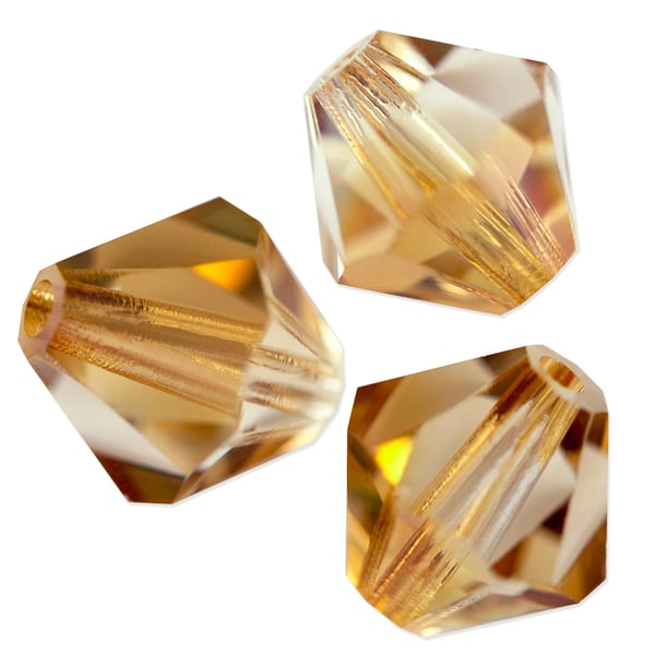 Preciosa Crystal Bicone Bead 6mm Crystal Celsian (10-Pcs)