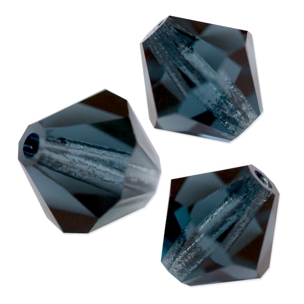 Preciosa Crystal Bicone Bead 6mm Montana (10-Pcs)