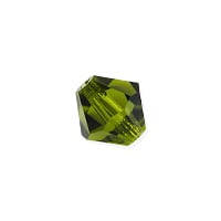 Preciosa Crystal Bicone Bead 6mm Olivine (10-Pcs)