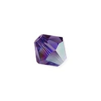 Preciosa Crystal Bicone Bead 6mm Tanzanite AB (10-Pcs)