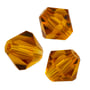 Preciosa Crystal Bicone Bead 6mm Topaz (10-Pcs)