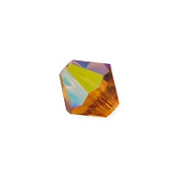 Preciosa Crystal Bicone Bead 6mm Topaz AB (10-Pcs)