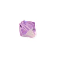 Preciosa Crystal Bicone Bead 6mm Violet AB (10-Pcs)