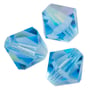 Preciosa Crystal Bicone Bead 8mm Aquamarine AB (10-Pcs)