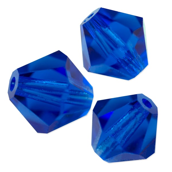 Preciosa Crystal Bicone Bead 8mm Capri Blue (10-Pcs)