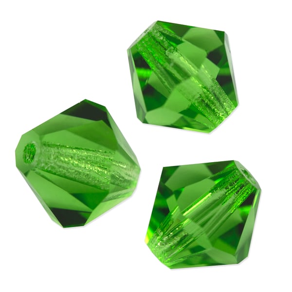 Preciosa Crystal Bicone Bead 8mm Peridot (10-Pcs)