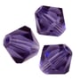 Preciosa Crystal Bicone Bead 8mm Tanzanite (10-Pcs)