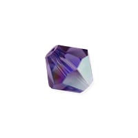 Preciosa Crystal Bicone Bead 8mm Tanzanite AB (10-Pcs)