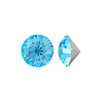 Preciosa Crystal MAXIMA Chaton 4mm (SS16) Aqua Bohemica (10-Pcs)