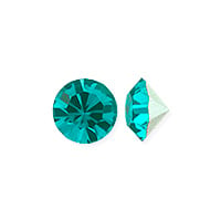 Preciosa Crystal MAXIMA Chaton 4mm (SS16) Blue Zircon (10-Pcs)