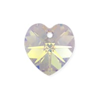 Preciosa Crystal Heart Pendant 14mm Crystal AB (1-Pc)