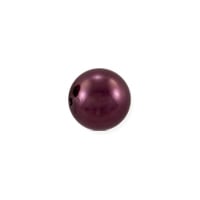 Preciosa Crystal Nacre Round Pearl 6mm Light Burgundy (10-Pcs)