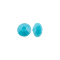 Preciosa Crystal VIVA12 Flat Back Rhinestone 3mm (SS12) Turquoise (10-Pcs)