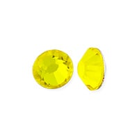 Preciosa Crystal VIVA12 Hotfix Rhinestone 4mm (SS16) Citrine (10-Pcs)