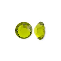 Preciosa Crystal VIVA12 Flat Back Rhinestone 4mm (SS16) Olivine (10-Pcs)