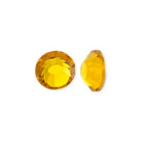 Preciosa Crystal VIVA12 Hotfix Rhinestone 4mm (SS16) Topaz (10-Pcs)