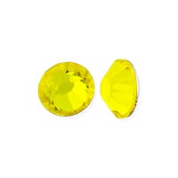 Preciosa Crystal VIVA12 Flat Back Rhinestone 4.7mm (SS20) Citrine (10-Pcs)