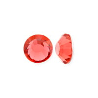 Preciosa Crystal VIVA12 Flat Back Rhinestone 4.7mm (SS20) Padparadscha (10-Pcs)