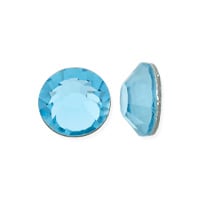 Preciosa Crystal VIVA12 Flat Back Rhinestone 6.5mm (SS30) Aqua Bohemica (10-Pcs)