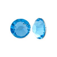 Preciosa Crystal VIVA12 Flat Back Rhinestone 6.5mm (SS30) Aquamarine (10-Pcs)