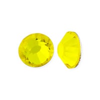 Preciosa Crystal VIVA12 Flat Back Rhinestone 6.5mm (SS30) Citrine (10-Pcs)