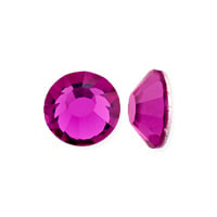 Preciosa Crystal VIVA12 Flat Back Rhinestone 6.5mm (SS30) Fuchsia (10-Pcs)