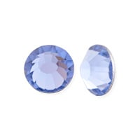 Preciosa Crystal VIVA12 Flat Back Rhinestone 6.5mm (SS30) Light Sapphire (10-Pcs)