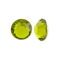 Preciosa Crystal VIVA12 Flat Back Rhinestone 6.5mm (SS30) Olivine (10-Pcs)