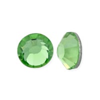 Preciosa Crystal VIVA12 Flat Back Rhinestone 6.5mm (SS30) Peridot (10-Pcs)