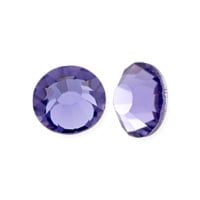 Preciosa Crystal VIVA12 Flat Back Rhinestone 6.5mm (SS30) Tanzanite (10-Pcs)