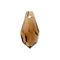 Preciosa Crystal 984 Drop Pendant 18x9mm Smoked Topaz (1-Pc)