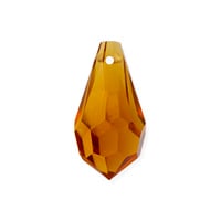 Preciosa Crystal 984 Drop Pendant 18x9mm Topaz (1-Pc)