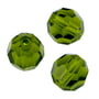 Preciosa Crystal Round Bead 3mm Olivine (10-Pcs)