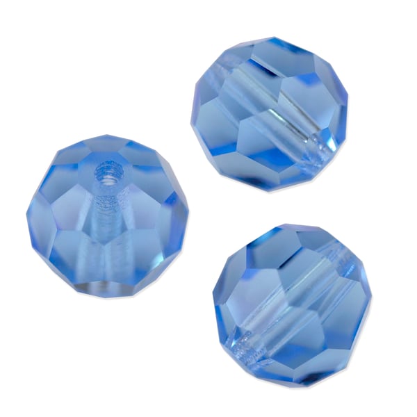 Preciosa Crystal Round Bead 4mm Aquamarine (10-Pcs)