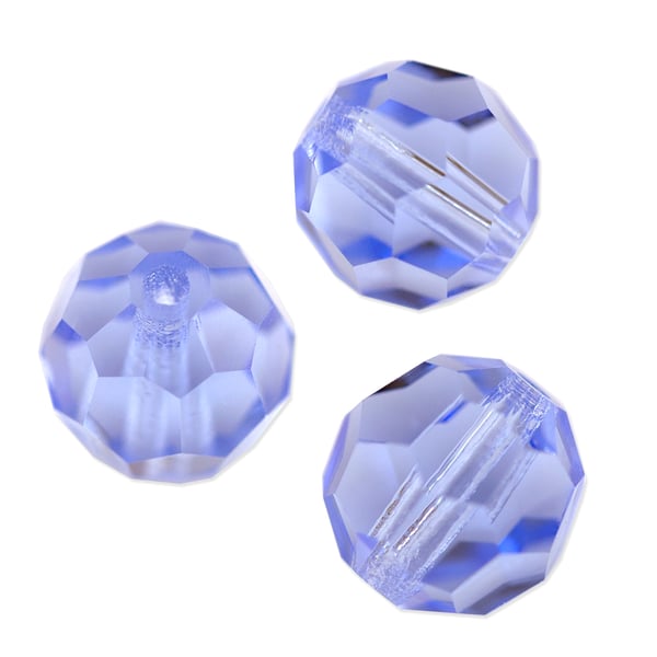 Preciosa Crystal Round Bead 4mm Light Sapphire (10-Pcs)