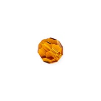 Preciosa Crystal Round Bead 4mm Topaz (10-Pcs)