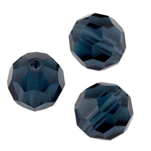 Preciosa Crystal Round Bead 6mm Montana (10-Pcs)