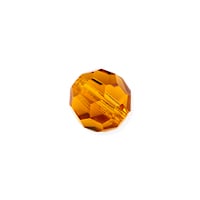 Preciosa Crystal Round Bead 6mm Topaz (10-Pcs)