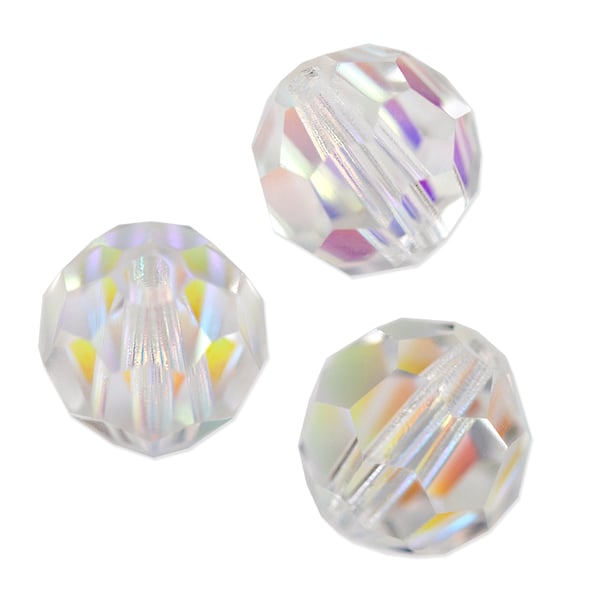 Preciosa Crystal AB Round Bead 8mm (10-Pcs)