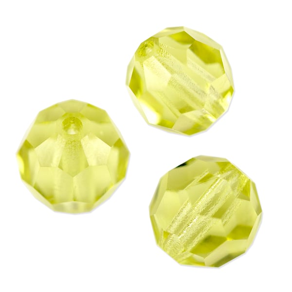 Preciosa Crystal Round Bead 8mm Jonquil (10-Pcs)