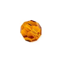 Preciosa Crystal Round Bead 8mm Topaz (10-Pcs)