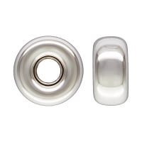 Rondelle Spacer Bead 6x3.2mm Sterling Silver (1-Pc)