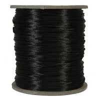 Rattail Satin Cord 3mm  Black (Priced per Yard)