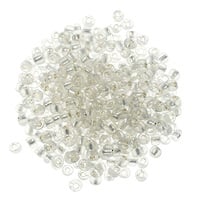 Seed Bead Silver Lined 6/0 Clear Crystal (Ounce)