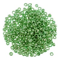 Seed Bead Metallic 6/0 Green (Ounce)