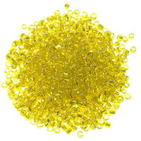 Seed Bead Silver Lined 8/0 Yellow (Ounce)